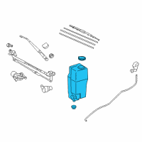 OEM 2017 Toyota Tacoma Washer Reservoir Diagram - 85315-04100