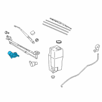 OEM 2018 Toyota Tacoma Wiper Motor Diagram - 85110-04050