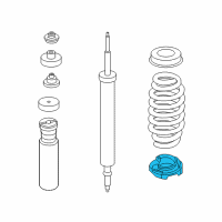 OEM BMW 328i Lower Spring Pad Diagram - 33-53-6-764-420