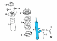 OEM 2022 BMW M4 SPRING STRUT EDC REAR Diagram - 33-50-8-091-379