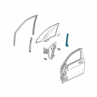 OEM 2007 Acura TSX Sash, Right Front Door Center (Lower) Diagram - 72231-SEA-003