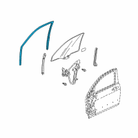 OEM 2008 Acura TSX Channel, Right Front Door Run Diagram - 72235-SEA-003