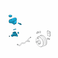 OEM 2007 Saturn Vue Cylinder Asm, Brake Master Diagram - 15892508