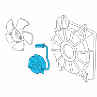 OEM 2012 Honda Fit Motor, Cooling Fan Diagram - 38616-RB0-003