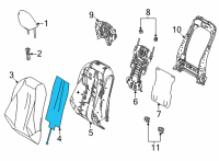 OEM Toyota Mirai Seat Back Heater Diagram - 87530-30300