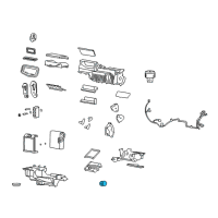 OEM Pontiac G5 Seal-Heater & A/C Evaporator & Blower Module Drain Tube Diagram - 52493325