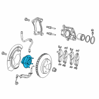 OEM Jeep Brake Hub And Bearing Diagram - 68264532AB