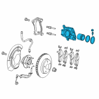 OEM 2017 Jeep Compass CALIPER-Disc Brake Diagram - 68346906AB