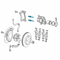 OEM 2021 Jeep Compass Pin-Disc Brake Diagram - 68346921AB