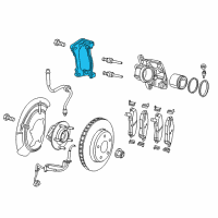 OEM 2019 Jeep Compass Adapter-Disc Brake CALIPER Diagram - 68346924AB