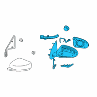 OEM 2021 Nissan Kicks Door Mirror Assy-RH Diagram - 96301-5RL1C
