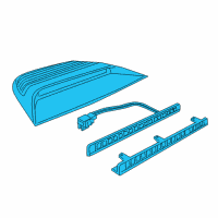 OEM Pontiac GTO Lamp Asm-High Mount Stop *Anthracite Diagram - 92208924