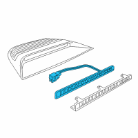 OEM 2005 Pontiac GTO Bulb Asm, High Mount Stop Lamp Diagram - 92144531