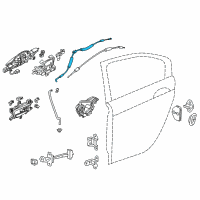 OEM 2018 Acura RLX Cable, Rear Inside Handle Diagram - 72631-TY2-A01