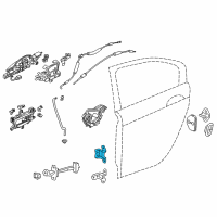 OEM 2011 Acura TSX Hinge, Left Rear Door (Upper) Diagram - 67950-TA0-H11ZZ