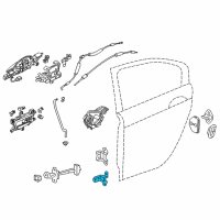 OEM 2014 Acura RLX Hinge, Right Rear Door (Lower) Diagram - 67920-TY2-H11ZZ