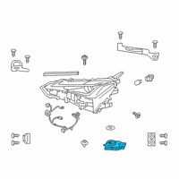 OEM 2022 Lexus UX250h Computer Sub-Assembly, H Diagram - 81016-76230