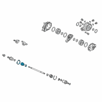 OEM 2021 Honda Passport Boot Set, Outboard Diagram - 42018-TZ7-A02