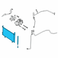 OEM 2014 Toyota Camry Condenser Diagram - 88460-33130