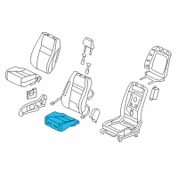 OEM Honda Pad, L. FR. Seat Cushion Diagram - 81537-SNX-A11
