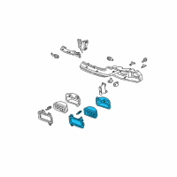 OEM 1994 Chevrolet Camaro Headlamp Assembly Diagram - 16513312