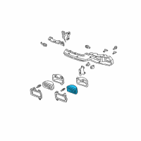 OEM 1993 Chevrolet Camaro Bulb, Headlamp(Low Beam) Diagram - 16510872