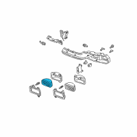 OEM 1996 Chevrolet Camaro Bulb, Headlamp(High Beam) Diagram - 16510873