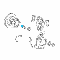 OEM 2007 Ford F-250 Super Duty Outer Bearing Diagram - 4C3Z-1216-AA