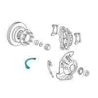 OEM 2003 Ford Excursion Front Speed Sensor Diagram - F81Z-2C204-AD