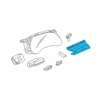 OEM 2002 Cadillac DeVille Heater & Air Conditioner Control Assembly Diagram - 10359470