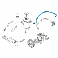 OEM 2017 BMW 535i GT xDrive Expansion Hose 1St Part Diagram - 32-41-6-798-235