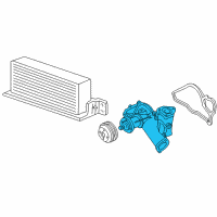 OEM 2000 Ford F-350 Super Duty Water Pump Diagram - F81Z-8501-FA