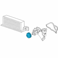 OEM Ford Excursion Pulley Diagram - 5C3Z-8509-A