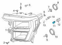 OEM Ford F-150 BULB Diagram - MB3Z-13466-A