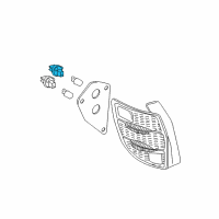 OEM 2003 Pontiac Vibe Socket, Stop & Tail Lamp Diagram - 88972568