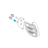 OEM Pontiac Vibe Bulb, Turn Signal Diagram - 88971490