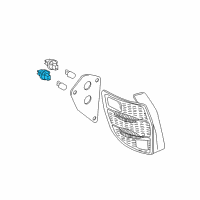 OEM 2007 Pontiac Vibe Socket, Rear Turn Signal Lamp Diagram - 88972567