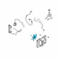 OEM 2004 Infiniti Q45 Fan-Motor Diagram - 21486-AR000