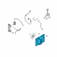 OEM 2004 Infiniti Q45 SHROUD Assembly Diagram - 21483-AR000