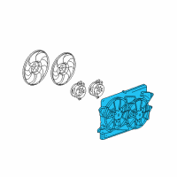 OEM 2008 Chevrolet Equinox Fan Shroud Diagram - 19130233