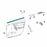 OEM 2018 Toyota Corolla Belt Weatherstrip Diagram - 68172-02241