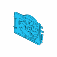 OEM 2007 Mercury Milan Fan Assembly Diagram - 7E5Z-8C607-A