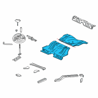 OEM 2000 Chevrolet Impala Panel Kit, Rear Compartment Floor Diagram - 12493705