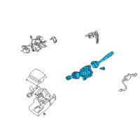 OEM Chrysler Sebring Switch-Column Diagram - MR558802