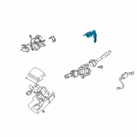 OEM 2005 Chrysler Sebring Cylinder Lock-Ignition Lock Diagram - MN133166