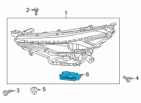 OEM 2022 Toyota Corolla Cross Module Diagram - 89907-16020