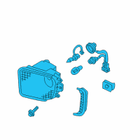 OEM Infiniti Lamp Assembly-Fog, LH Diagram - 26155-3W725