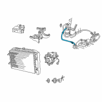 OEM 1996 Dodge B1500 A/C Hose Diagram - 55036262