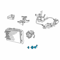 OEM 1998 Dodge B1500 Clutch-A/C Compressor Diagram - 5093765AA