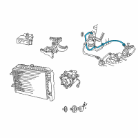 OEM 2000 Dodge Ram 1500 Van Line-A/C Suction Diagram - 5003267AE